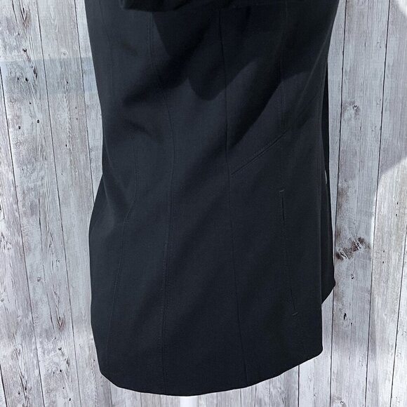 Women's Rafaella Long Sleeve Blazer | Collared | Button | Size 6 | Black | Lined - Picture 10 of 16